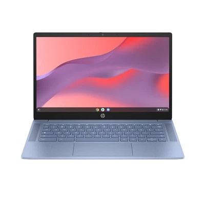 HP Chromebook 14a-nf0501na N100 4GB 128GB 14" HD Chrome OS Laptop PLAY STORE - Image 1 of 4