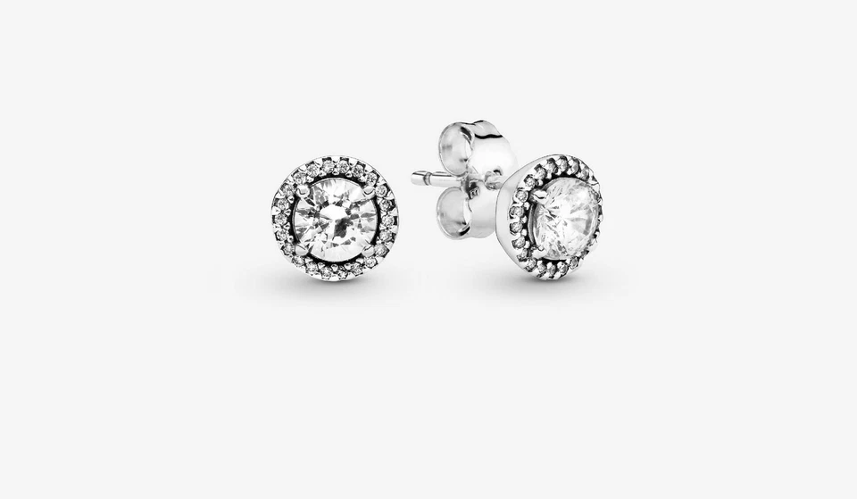 Pandora 296272cz Orecchini Punto Luce Argento - Immagine 1 di 1