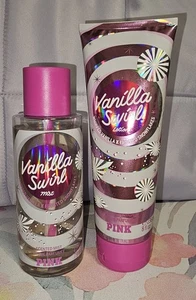 2er-Set Victoria's Secret Pink Vanilla Swirl - Bodylotion & Nebel je 8 flüssige Unzen - Bild 1 von 1