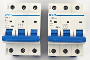 (2) CHINT 63A, 480V, UL1077 Miniature Circuit Breaker - NB1-63 (E218757) - Picture 1 of 7