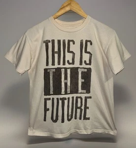 This is the Future Tshirt - Tan Brown -Big Letters Inspirational Graphic - Sz L - Picture 1 of 6