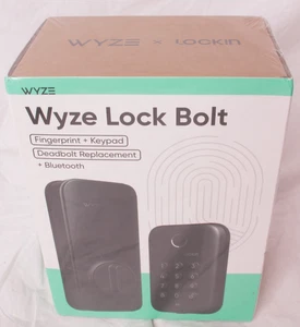 Wyze Schlossriegel | Biometrisches Bluetooth Smart Lock - WLCKB1 - Fingerprint - Schwarz - Bild 1 von 6