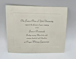 Yale University Junior Class Invitation -Junior Promenade-1953 Invitation - Picture 1 of 4