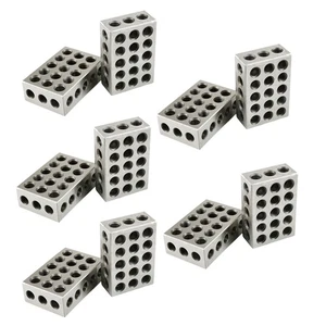 High Precision 1-2-3 Blocks 23 Holes .0002" Machinist 123 Jig 5 Matched Pair - Picture 1 of 11
