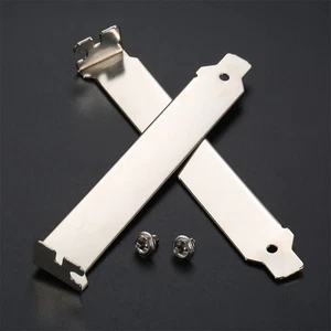 2PCS PCI Slot Cover Bracket with Screws Metal Silver 120*22*13mm Durable Tool - Picture 1 of 12