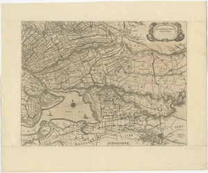 Antique Map of Zuid-Holland by Blaeu (c.1645) - Picture 1 of 1