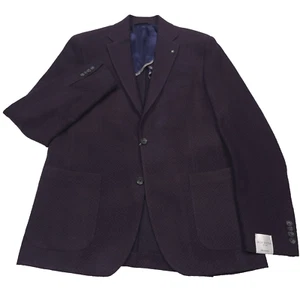 $848 Jack Victor Hampton Azul y Rojo Texturizado Jersey Abrigo Deportivo Chaqueta Para Hombres 40R - Imagen 1 de 13