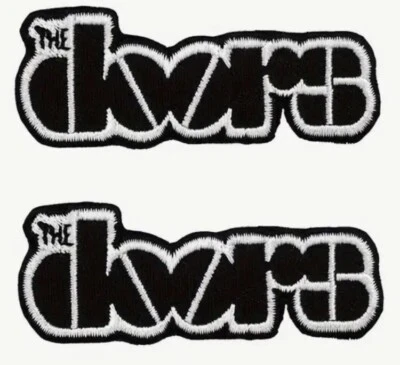 Juego de 2 parches de hierro con logotipo de The Doors 1 x 2,5 Foto 1 de 2