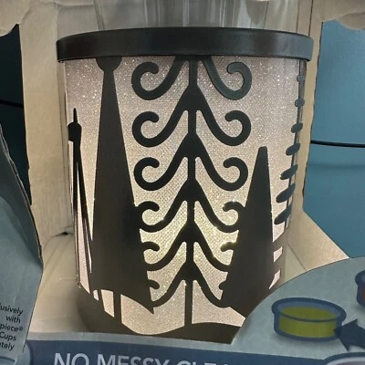 Yankee Candle Scenterpiece Meltcup calentador de cera invierno maravilla muñeco de nieve LED NOS Foto 1 de 4