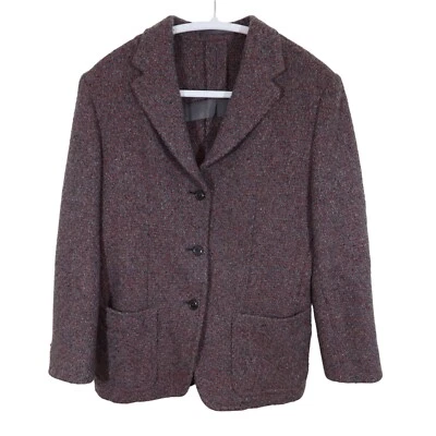 Chaqueta Blazer LUCIANO BARBERA Talla 42 M/6 100% Gris Cachemira Óxido 3 Botones Foto 1 de 4