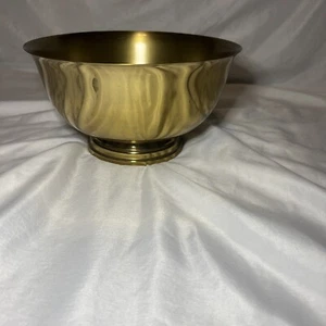 Baldwin Brass Bowl American 5inx 9 In X 4.50in Polished Brass - Picture 1 of 20