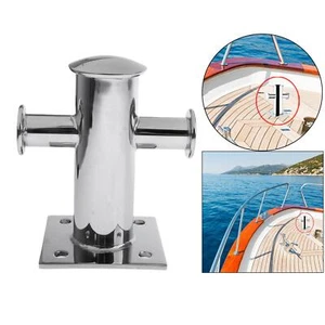 Heavy Duty- 304 Stainless Steel- Single Mooring Bitt Bollard Cleat- with - Picture 1 of 7