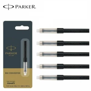 5 X Parker Fountain Pen Ink Converter - Slide or Push Piston Fill Ink Cartridge - Picture 1 of 3