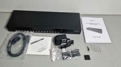 Cat. 5 Combo KVM Switch DIGITUS DS-16202-1 16-Port USB PS 2 OSD Kaskadierung - Bild 1 von 4