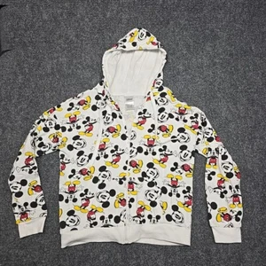 Disney Mickey Mouse Kids 11-13 Large Long Sleeve Hooded Full Zip Sweatshirt - Picture 1 of 8