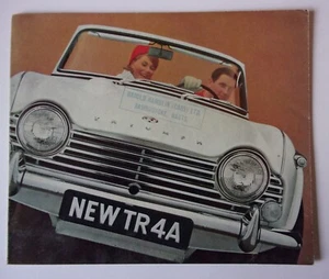 TRIUMPH TR4A Sports Car orig 1966 UK Mkt Sales Brochure - TR4 A - Picture 1 of 4