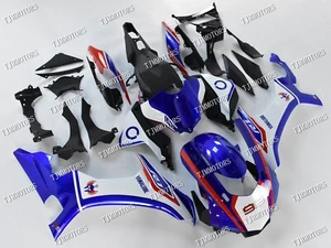Fit for 2015-2019 YZF R1 Blue White ABS Injection Bodywork Fairing Kit Panel Kit - Picture 1 of 9