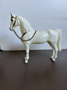 Vintage Breyer #45 Glossy White Alabaster Western Pony real chain hard plastic - Picture 1 of 7
