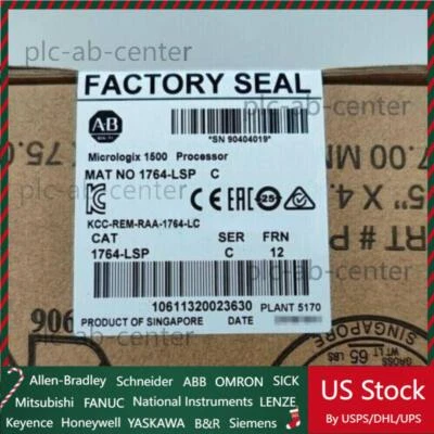 New Factory Sealed AB 1764-LSP SER C MicroLogix 1500 Processor Module - Image 1 of 4
