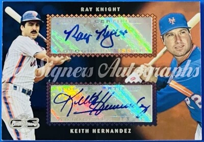 2006 Topps Co-Signers Dual Autographs Auto, Ray Knight & Keith Hernandez, Mets - Image 1 of 3