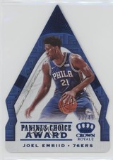 2018-19 Panini Crown Royale Panini's Choice Award Blue /49 Joel Embiid #15
