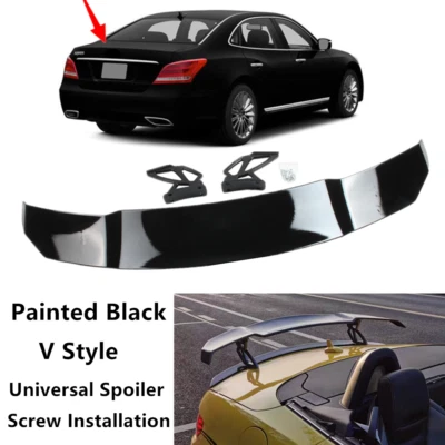 Universal For Hyundai Equus 11-16 Sedan Racing Style Trunk Lid Spoiler Wing Foto 1 de 4