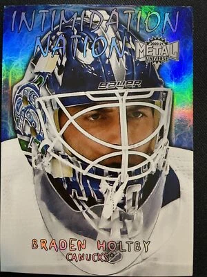 20-21 UD NHL Metal Universe Sky Box Intimidation Nation IN-15 Brayden Holtby - Image 1 of 2