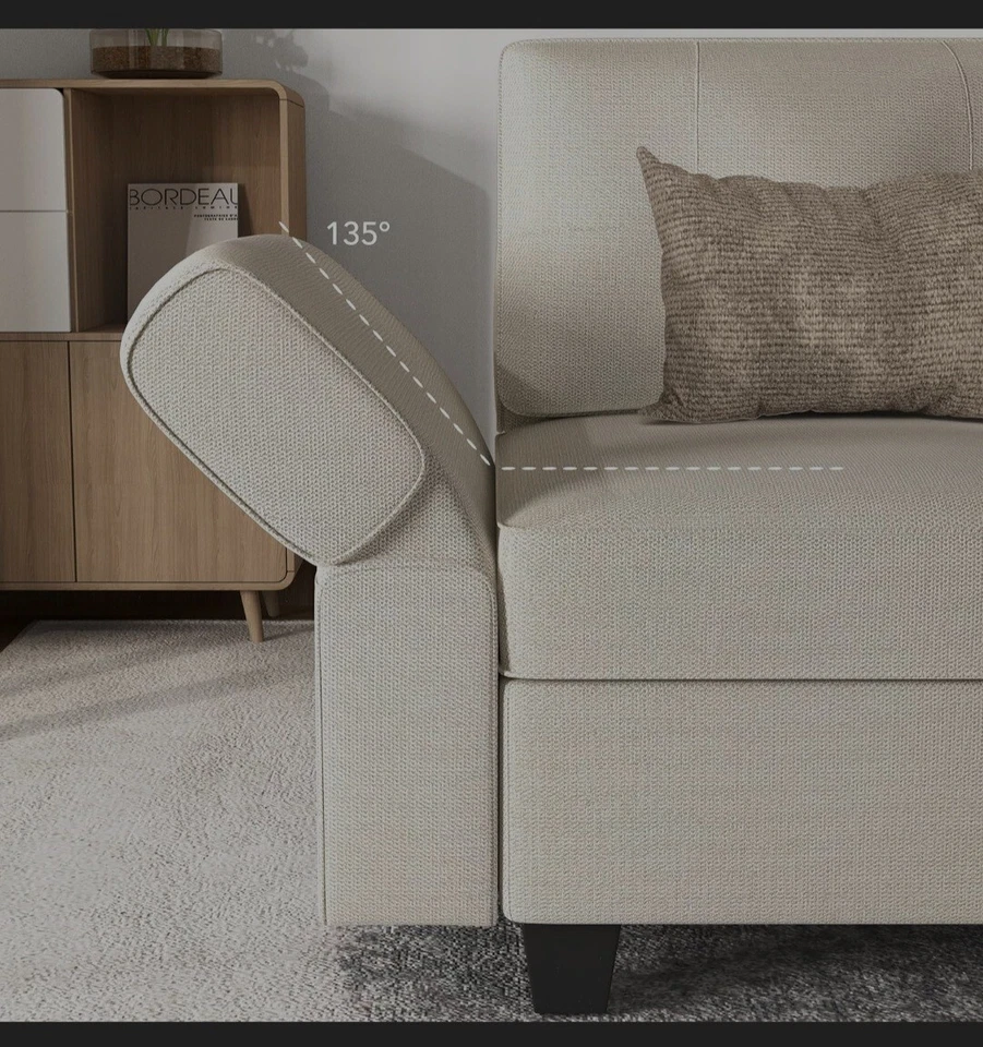 Armrest for Modular Sectional Sofa, Beige. 2 Pcs - Image 1 of 1