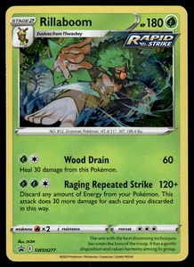 Tarjeta Pokémon Rillaboom Holo SWSH277 SWSH: Espada y Escudo Promocional - Imagen 1 de 2