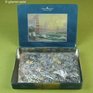 Thomas Kinkade Golden Gate Bridge Metalldose Puzzle 1000 T Komplett Top! Schmidt - Bild 1 von 4