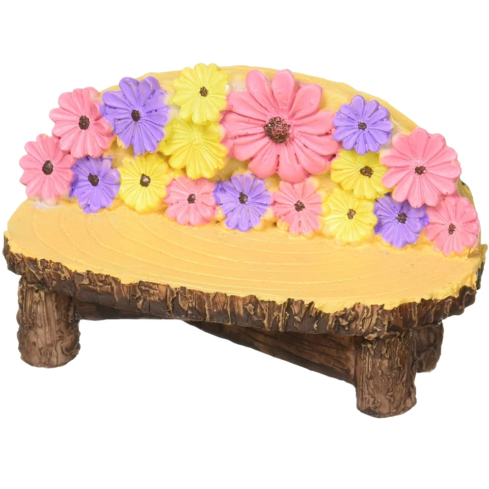 Mini banco de jardín de resina Darice DC2014001 Foto 1 de 1