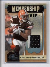 KELLEN WINSLOW JR 2009 DONRUSS CLASSICS MEMBERSHIP VIP PRIME PATCH #22/50 AJ7564