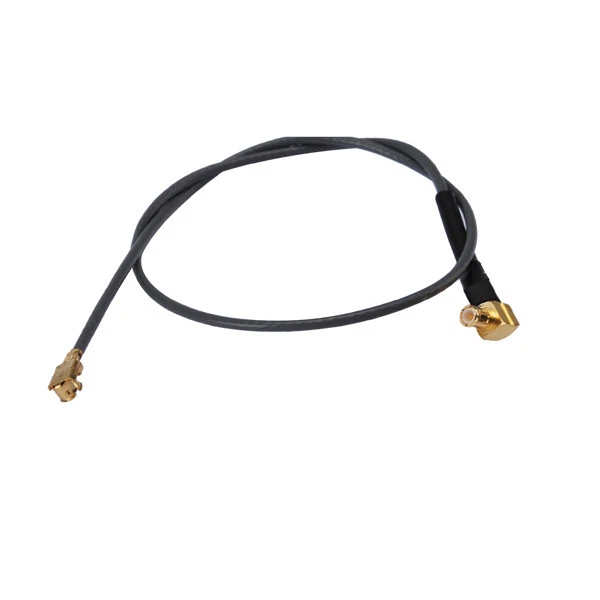 UFL U.FL female to MCX male right angle pigtail 1.13 cable jumper cable 15cm 6" - Image 1 of 3