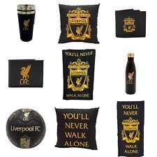 Liverpool FC Official Black and Gold Theme Merchandise Gift LFC Crest YNWA