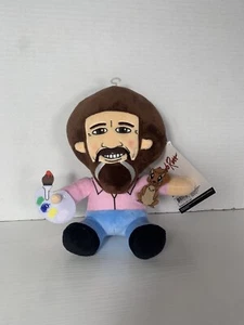 Kidrobot Bob Ross Pink Shirt Peapod 8" Plush Phunny Toy Brand New With Tags - Picture 1 of 7