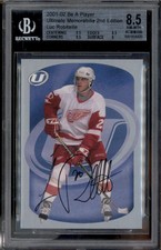 2001-02 Be A Player Ultimate Memorabilia Luc Robitaille Auto /40 BGS 8.5