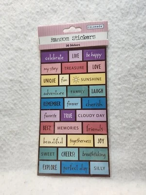 scrapbooking stickers Set Of 30 Titles  NEW...FREE SHIPPING  - Image 1 of 2