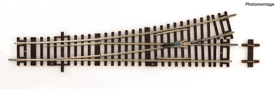 Roco H0 42442 - Weiche links Wl15 ohne Antrieb, Länge 230 mm   Neuware - Bild 1 von 1