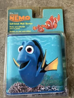 Nova Disney Finding Nemo com Dory em Azul Mar Autoaderente Borda de Parede Removível  - Imagem 1 de 3