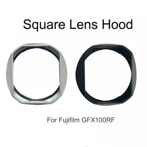 Paraluce quadrato in metallo a baionetta viene fornito con tappo in metallo gratuito per Fujifilm GFX100RF - Foto 1 di 11