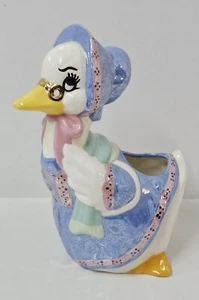 Mother Goose Planter Pot Garden Ornament Scioto 1984 Vintage Hand Painted - Picture 1 of 8