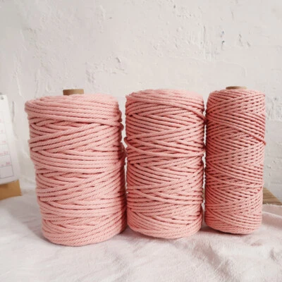 2-4mm Macrame  Cotton Cord String Rope Craft Sewing DIY 33 Color Option NEW - Image 1 of 4