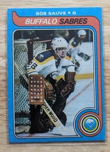 1979-80 TOPPS BOB SAUVE #49 BUFFALO SABRES VG - Imagen 1 de 2