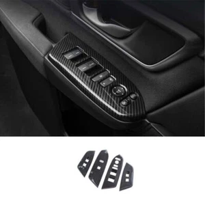 Window Lock Lift Panel Trim Frame DX Carbon Fiber For Honda CRV CR-V 2017-2021 - Bild 1 von 9