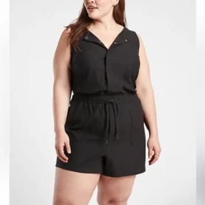 Athleta Black Farrallon Romper Women's Small - Picture 1 of 5