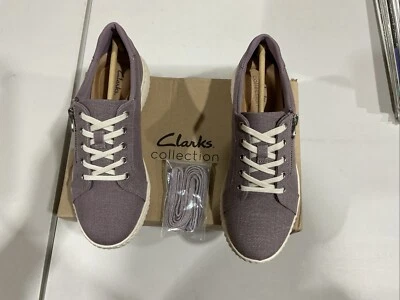 Zapatos deportivos Clark’s Collection para mujer talla 7 1/2 color lila nuevos en caja cordones adicionales Foto 1 de 4