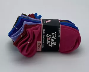 Girls Socks Kids Socks Colorful No Show Ankle Socks 10 Pairs Size 6-8 - Picture 1 of 5