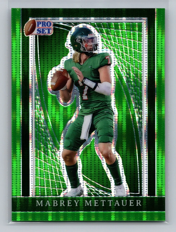 2024 Pro Set Metal Mabrey Mettauer Green Pulsar Rookie 1/1 #91 3855 - Image 1 of 2