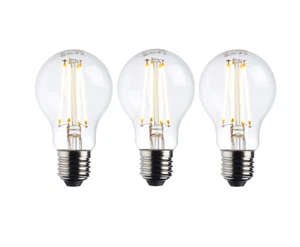 Saxby Lighting 3 Pack  E27 Light Bulb LED Filament GLS Dimmable 8W Warm White - Picture 1 of 3