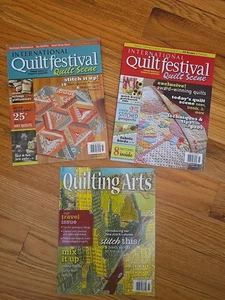 Quilting Magazine Lot (3) - Quilting Arts And International Quilt Festival - Picture 1 of 7